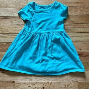 Cat & Jack Blue Casual Sundress Short Sleeve Crew Neck